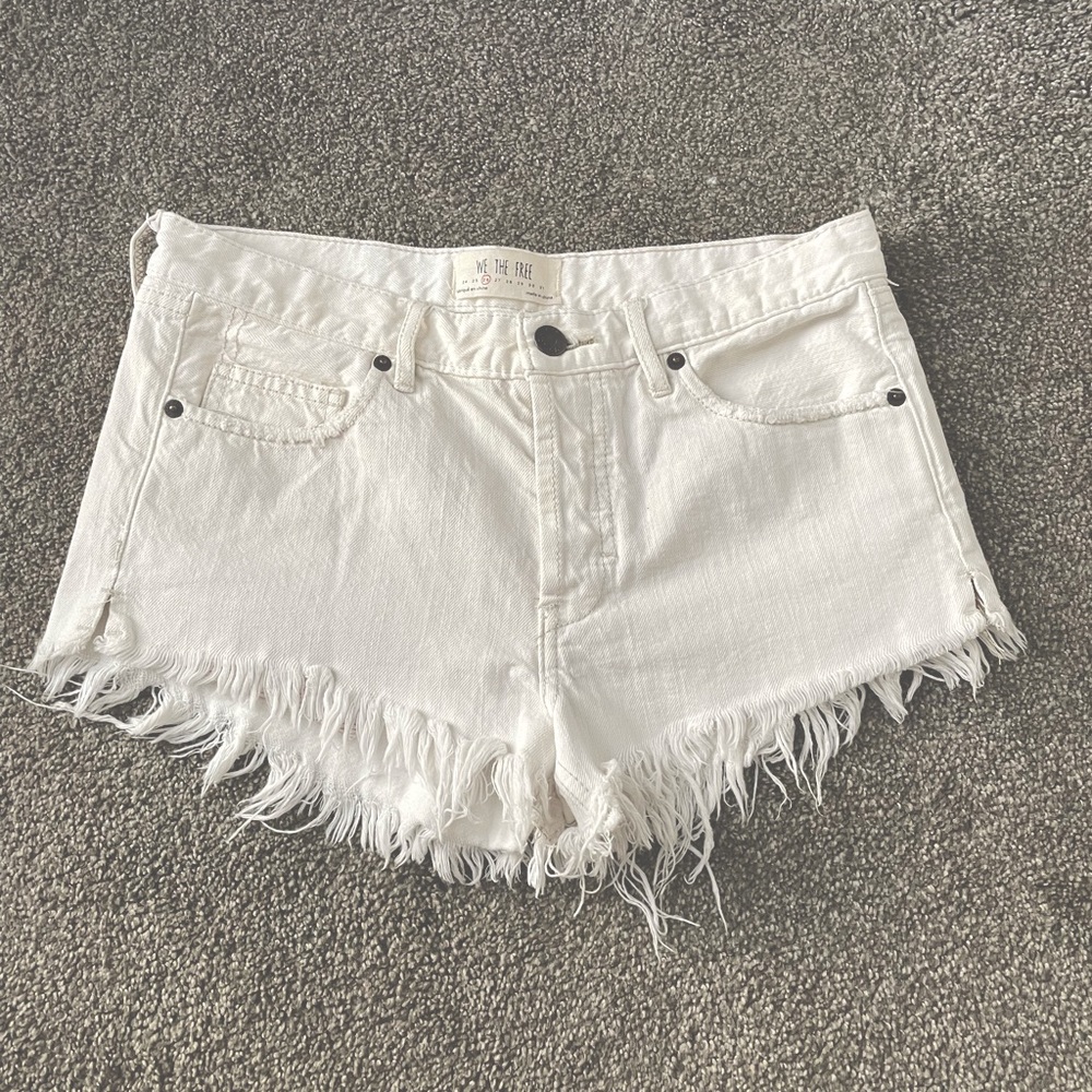 White Free People shorts